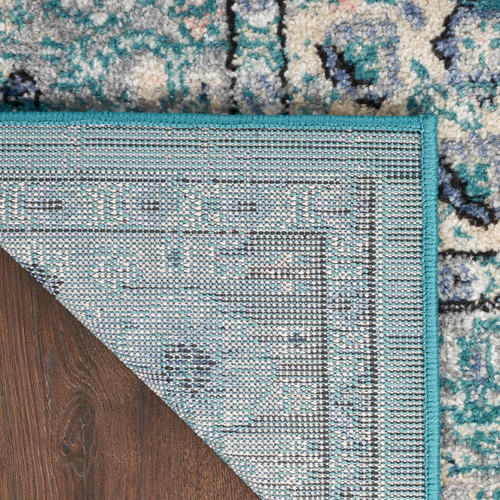 Nourison Passion PSN03 Turquoise Grey Rug