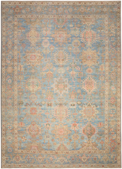 Nourison Vintage Washables VWS10 Navy Multicolor Rug