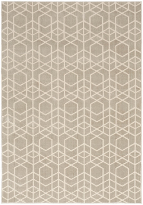Nourison Washable Charm WCH01 Silver Ivory Rug