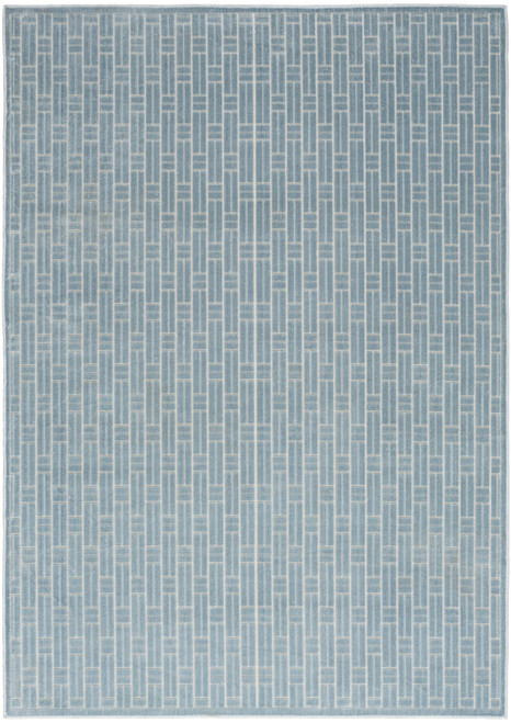 Nourison Washable Charm WCH02 Blue Ivory Rug
