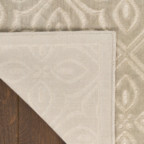 Nourison Washable Charm WCH03 Silver Ivory Rug