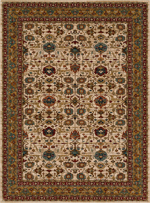 Karastan Spice Market 90936 70038 Keralam Cream Rug