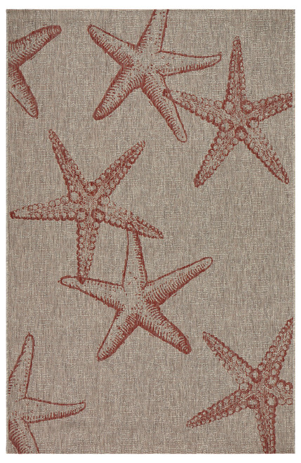 LR Home Captiva 81020 Rust Rug