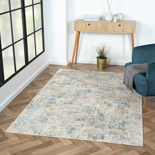 LR Home Cheshire 82317 Blue Gray Rug