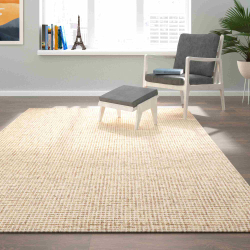 LR Home Criss Cross 82380 Beige Ivory Rug