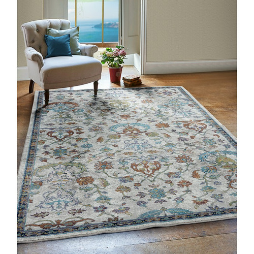 LR Home Gala 81375 Ivory Blue Rug