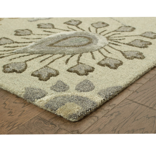 LR Home Glamour 06010 Light Gray Rug