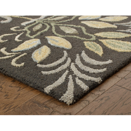 LR Home Glamour 06013 Smoke Gray Rug