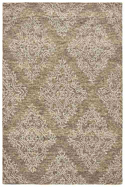 LR Home Karma 21045 Khaki White Rug