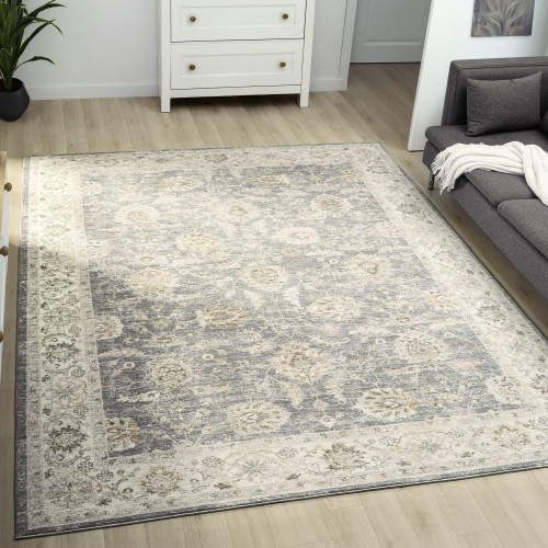 LR Home Miranda 82917 Blue Ivory Rug