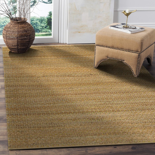 LR Home Natural Fiber 03301 Natural Green Rug