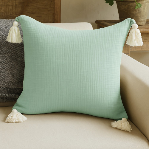 LR Home Amari 08033 Gossamer Green Pillow