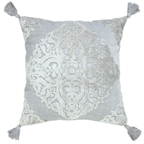 LR Home Arcane 07809 Silver Gray Pillow
