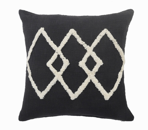 LR Home Avant-garde 07542 Black Natural Pillow