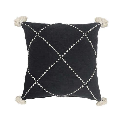 LR Home Avant-garde 07543 Black Natural Pillow