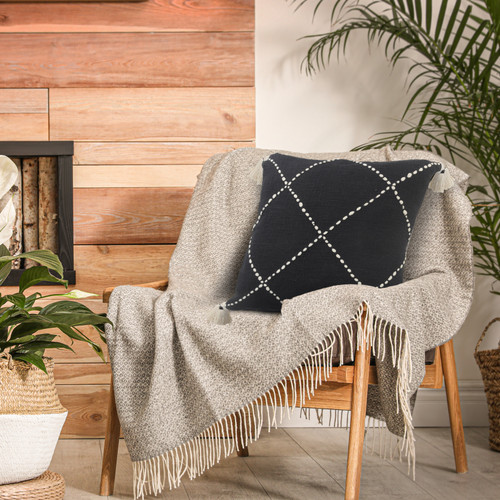 LR Home Avant-garde 07543 Black Natural Pillow