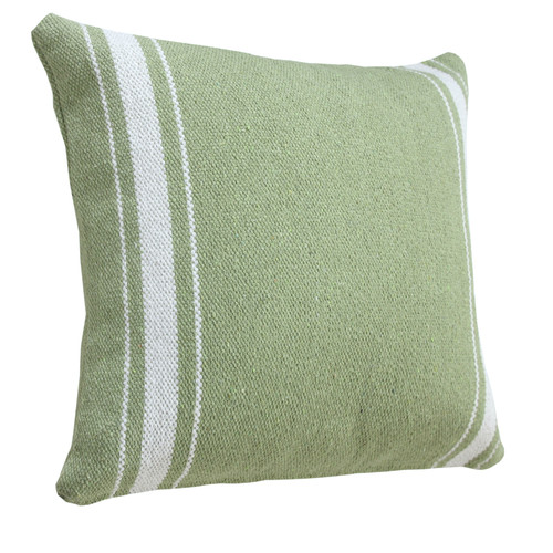 LR Home Cabana 07787 Green White Pillow
