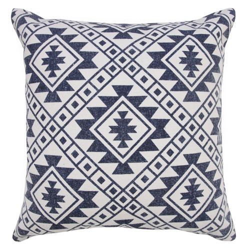 LR Home El Paso 07795 Navy White Pillow