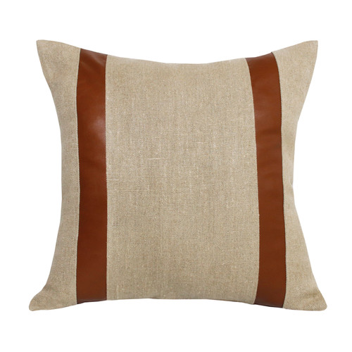 LR Home Estate 08155 Beige Brown Pillow