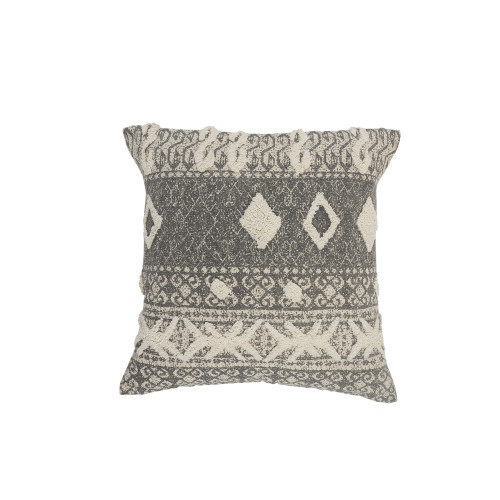 LR Home Hazelton 07571 Gray White Pillow