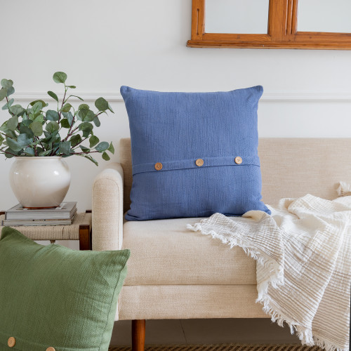 LR Home South Hampton 08509 Blue Pillow
