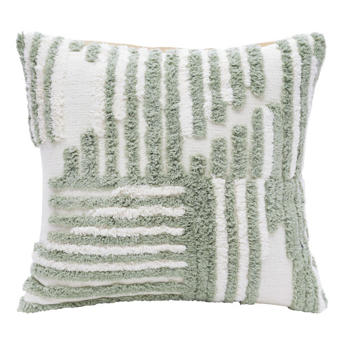 LR Home Stacy Garcia 08441 Sage Green White Pillow