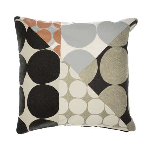 LR Home Stacy Garcia 08641 Black Beige Pillow