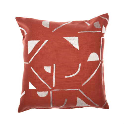 LR Home Stacy Garcia 08657 Orange Ivory Pillow