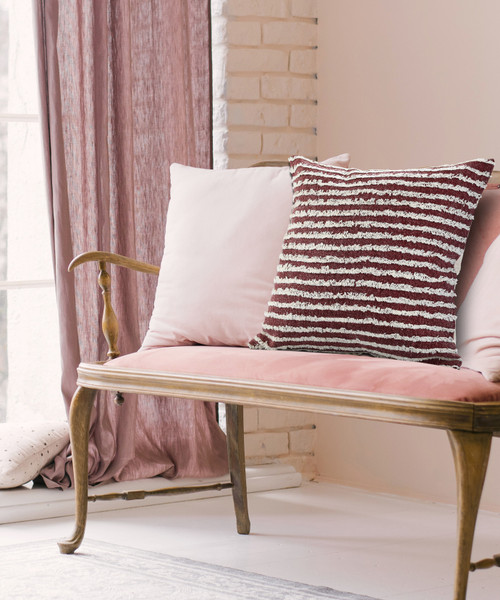 LR Home Wispy Ways 07712 Merlot Pillow