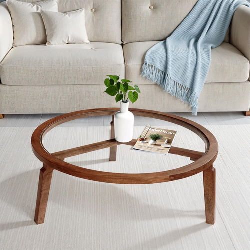 LR Home Mercer 46127 Brown Coffee Table