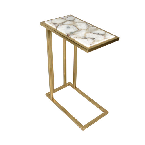 LR Home C Table 46268 Ivory Gold Side Table