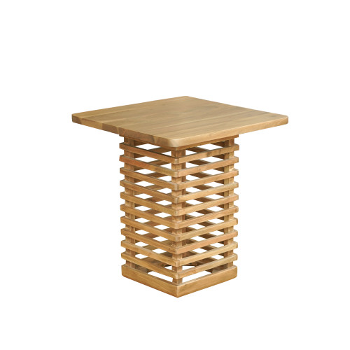LR Home Lattice 03917 Light Brown Side Table