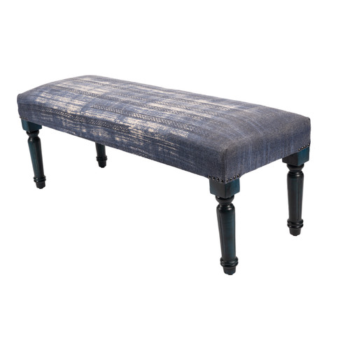 LR Home Alexei 99026 Blue Accent Bench
