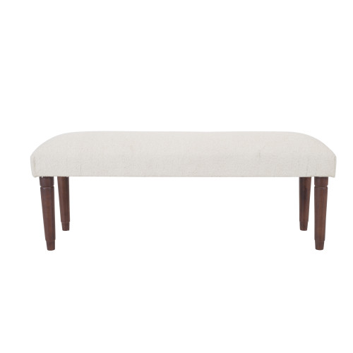 LR Home Anastasia 46327 Cream Accent Bench