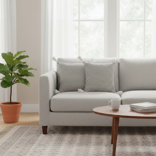 LR Home Lilibeth 07774 Black White Pillow