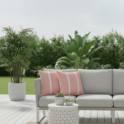 LR Home Marcella 07875 Pink Off-White Pillow