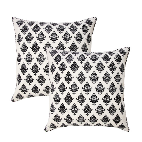 LR Home Memphis 07799 White Black Pillow