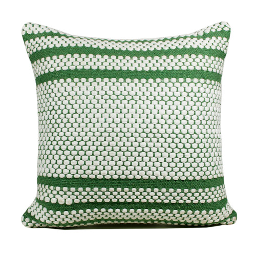 LR Home Mindy 07741 Jade Green White Pillow