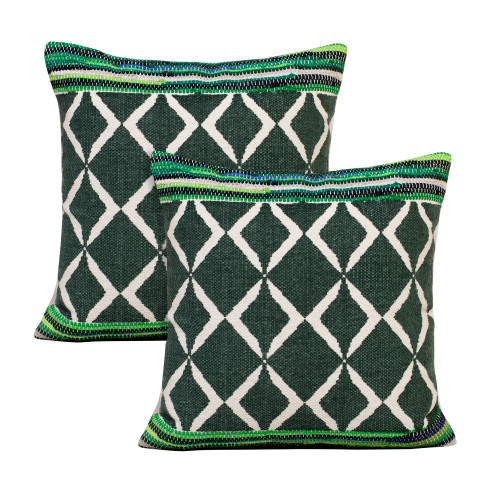 LR Home Mindy 07872 Green Multi Pillow