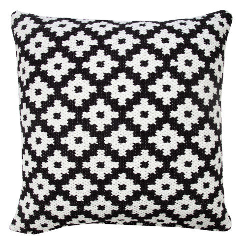 LR Home Modern Motif 07758 Black White Pillow