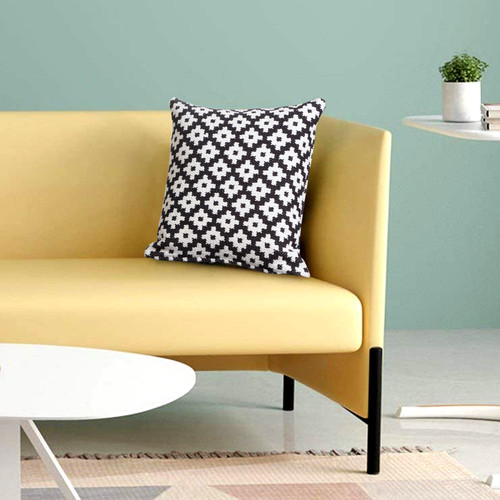 LR Home Modern Motif 07758 Black White Pillow