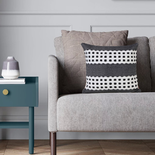 LR Home Modern Motif 07788 Black Gray White Pillow