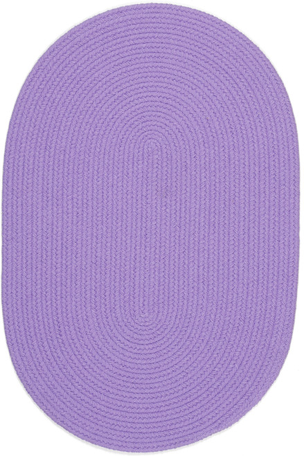 Rhody Happy Braids HB15 Solid Violet Area Rug