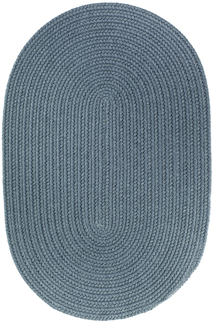 Rhody Solid Poly S009 Ocean Blue Area Rug