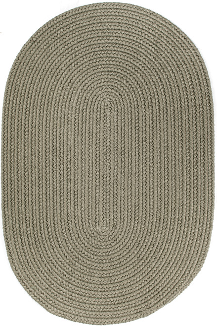 Rhody Solid Poly S035 Moss Green Area Rug