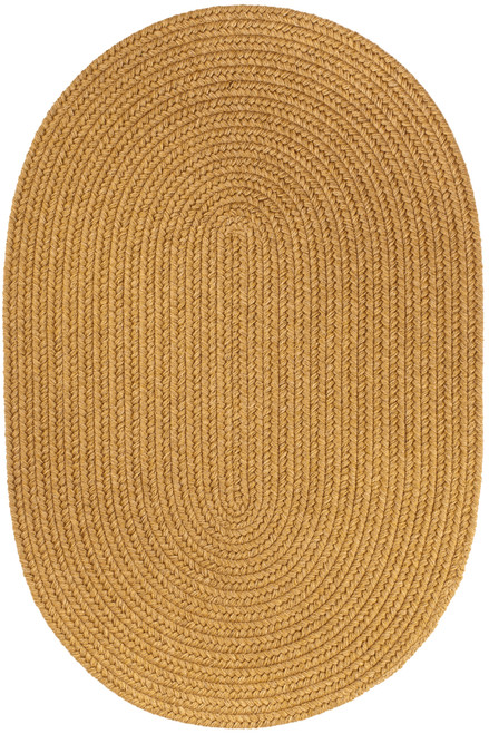 Rhody Solid Wool S109 Vintage Gold Area Rug