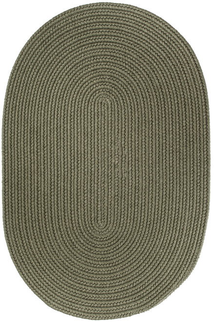 Rhody Solid Wool S111 Moss Green Area Rug