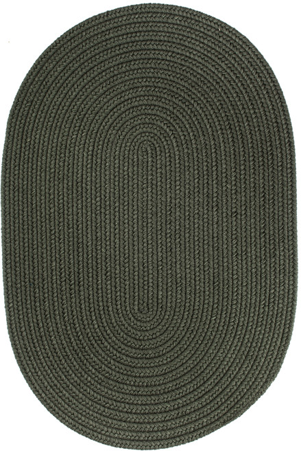 Rhody Solid Wool S129 Dk. Sage Area Rug