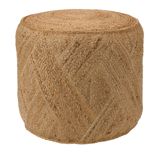 Jaipur Nadal NDL01 Tan Beige Pouf