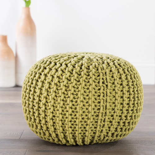 Jaipur Spectrum Pouf STP03 Green Pouf